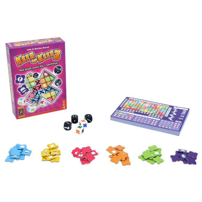 999 Games Keer op keer 3 - Dobbelspel - 8+