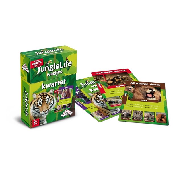Spel - Kwartet - Junglelife weetjes - 6+