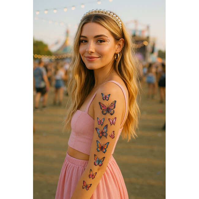 Nep tattoo - Vlinders