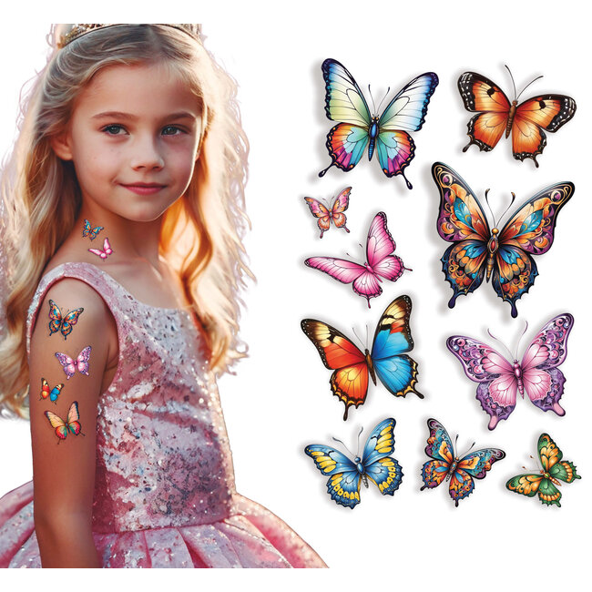 Guirca Creations Nep tattoo - Vlinders