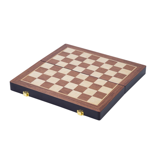 Spel - Schaakspel - Essenhout - Inklapbaar- 30x30x5cm