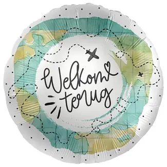 Folieballon - Welkom terug - 43cm - Zonder vulling