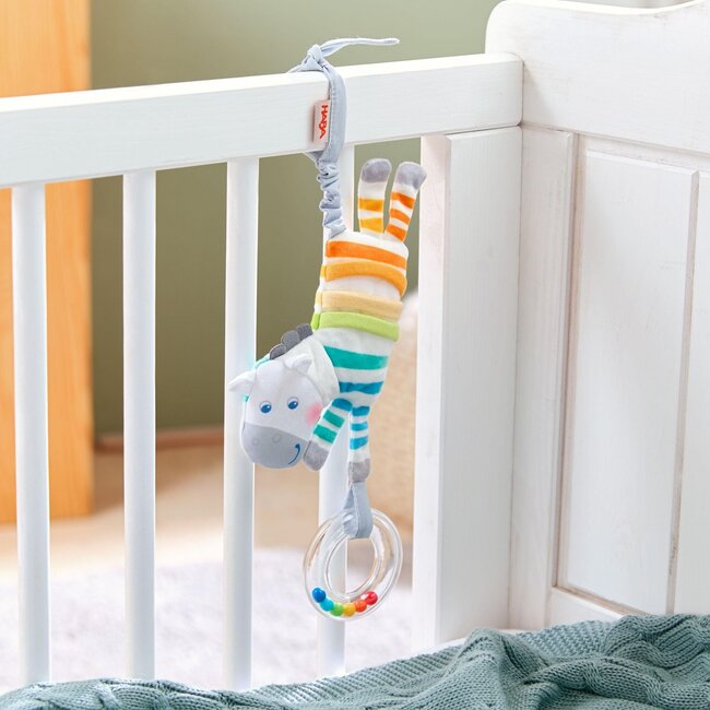 Haba Activity - Hangfiguur - Rammelaar - Zebra - 0+