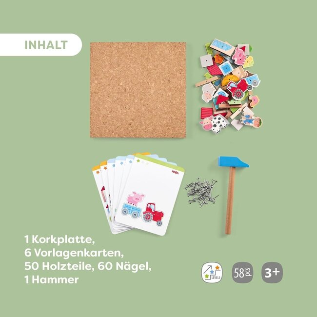 Haba Hamertje tik - Boerderij - Met voorbeeldkaarten - 3+