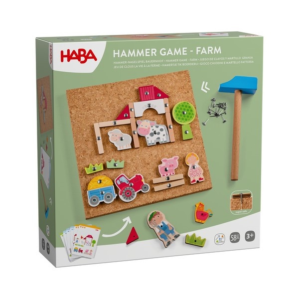 Hamertje tik - Boerderij - Met voorbeeldkaarten - 3+