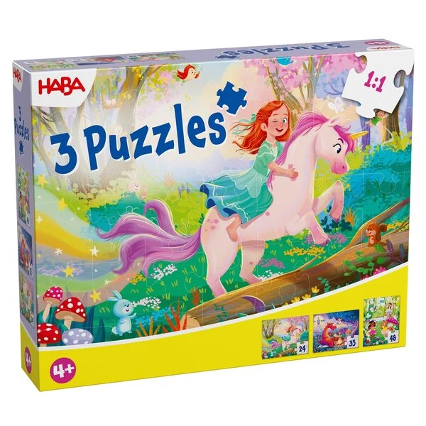 Puzzel - Toverdroom - 3 in 1 - 24, 35, 48st. - 4+