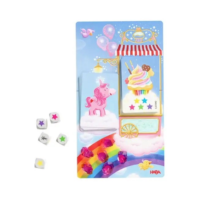 Haba Spel - Eenhoorn Flonkerglans - Magisch dobbelplezier - 4+