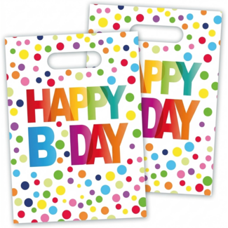 Folat Uitdeelzakjes - Rainbow dots - 8st.