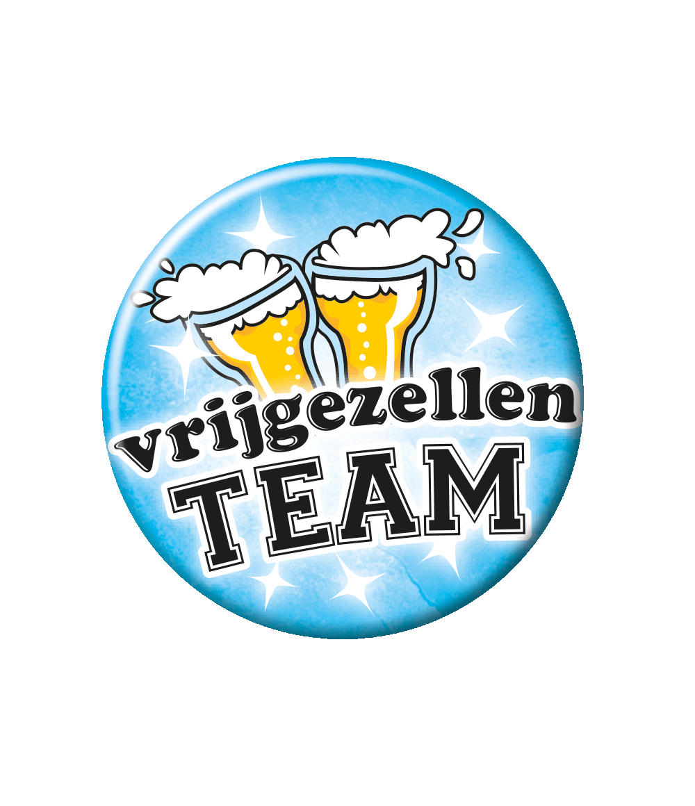 Button - Vrijgezellen team - man - Klein