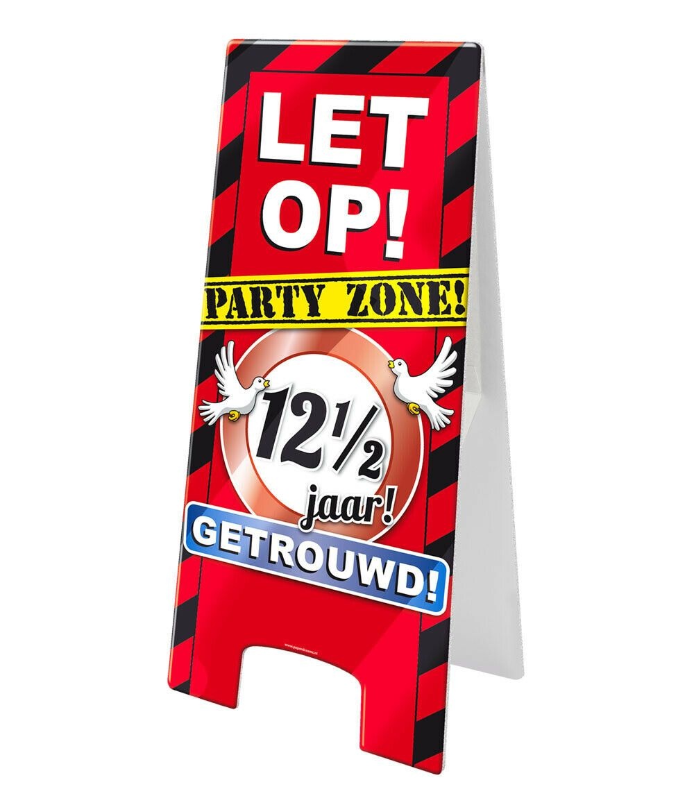 Warning sign - 12,5 jaar getrouwd