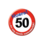 Paper Dreams Button - 50 jaar - Verkeersbord - Klein