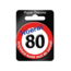 Paper Dreams Button - 80 jaar - Verkeersbord - Klein