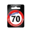 Paper Dreams Button - 70 jaar - Verkeersbord - Klein