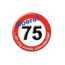 Paper Dreams Button - 75 jaar - Verkeersbord - Klein