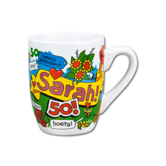 Paper Dreams Mok - Cartoon - 50 jaar, Sarah