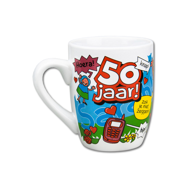 Paper Dreams Mok - Cartoon - 50 jaar, Sarah