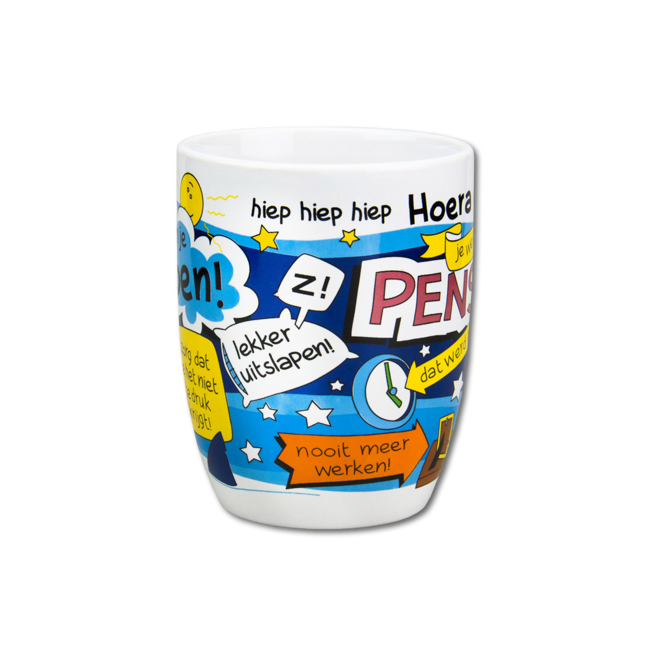 Paperdreams Mok - Cartoon - Pensioen