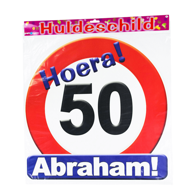 Paper Dreams Huldebord - 50 jaar, Abraham