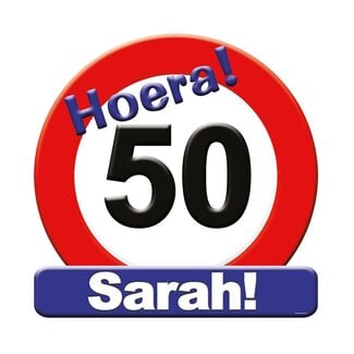 Paper Dreams Huldebord - 50 jaar, Sarah