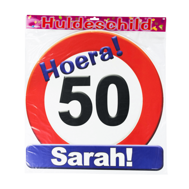 Paper Dreams Huldebord - 50 jaar, Sarah