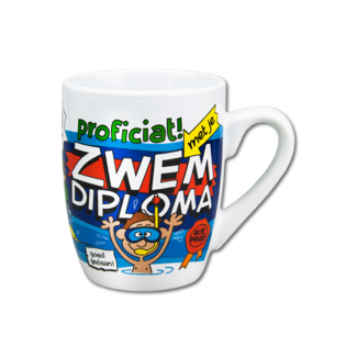 Paper Dreams Mok - Cartoon - Zwemdiploma