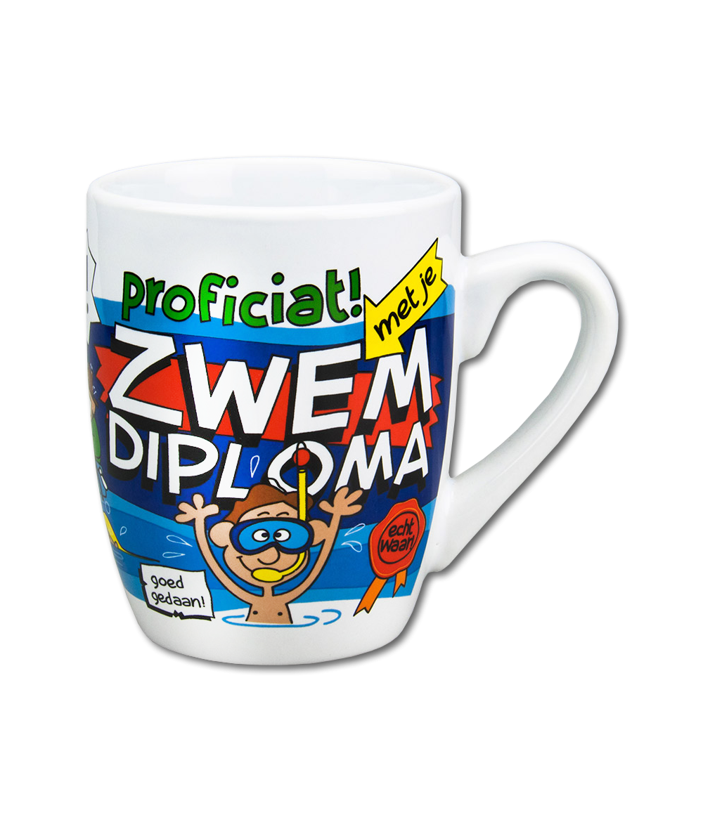 Mok - Cartoon - Zwemdiploma