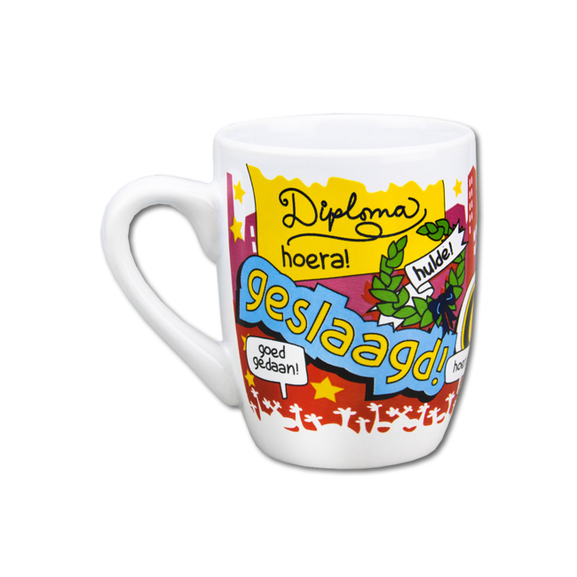 Paper Dreams Mok - Cartoon - Geslaagd