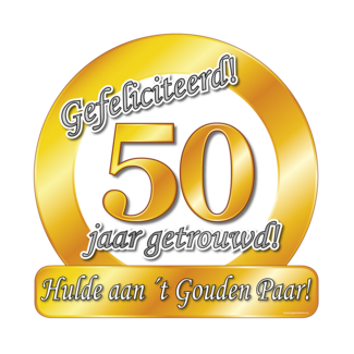 Paperdreams Huldebord - 50 jaar getrouwd