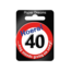 Paper Dreams Button - 40 jaar - Verkeersbord - Klein