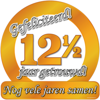 Paper Dreams Huldebord - 12,5 jaar getrouwd**