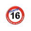 Paper Dreams Button - 16 jaar - Verkeersbord - Klein