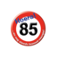 Paper Dreams Button - 85 jaar - Verkeersbord - Klein