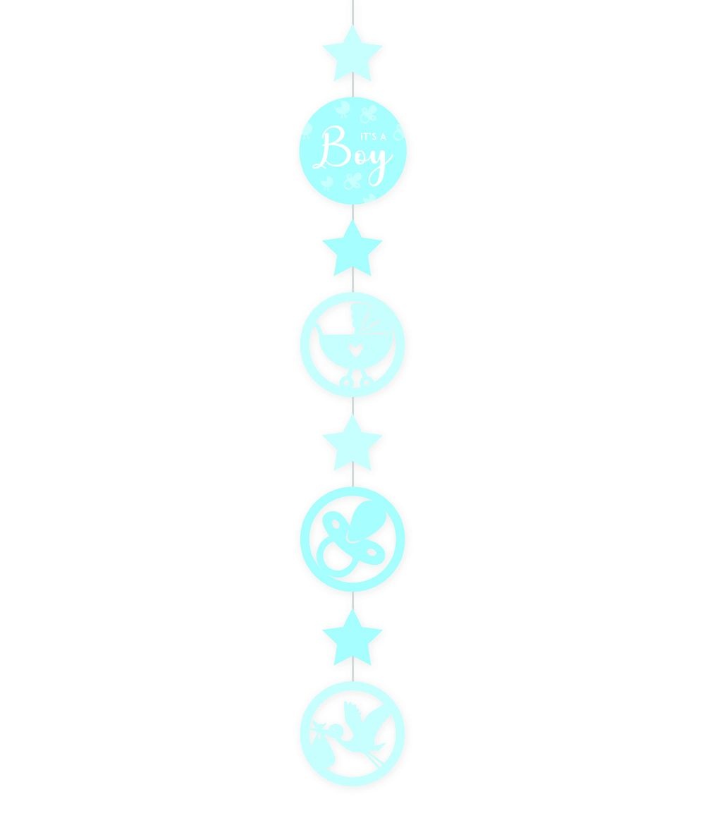 Hangdecoratie - Geboorte - Jongen - It's a boy - 1.2m
