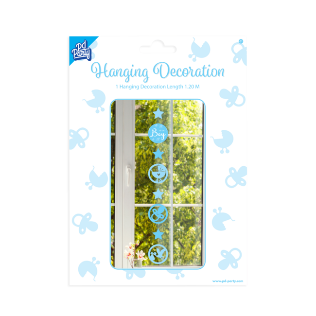 Paper Dreams Hangdecoratie - Geboorte - Jongen - It's a boy - 1.2m