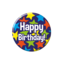 Paper Dreams Button - Happy Birthday - Klein