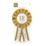 Paper Dreams Rozet - 18 jaar - Goud, wit