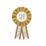 Paper Dreams Rozet - 21 jaar - Goud, wit