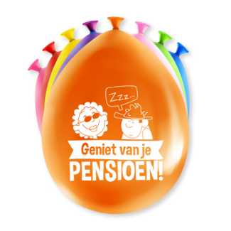 Paperdreams Ballonnen - Geniet van je pensioen - 8st.