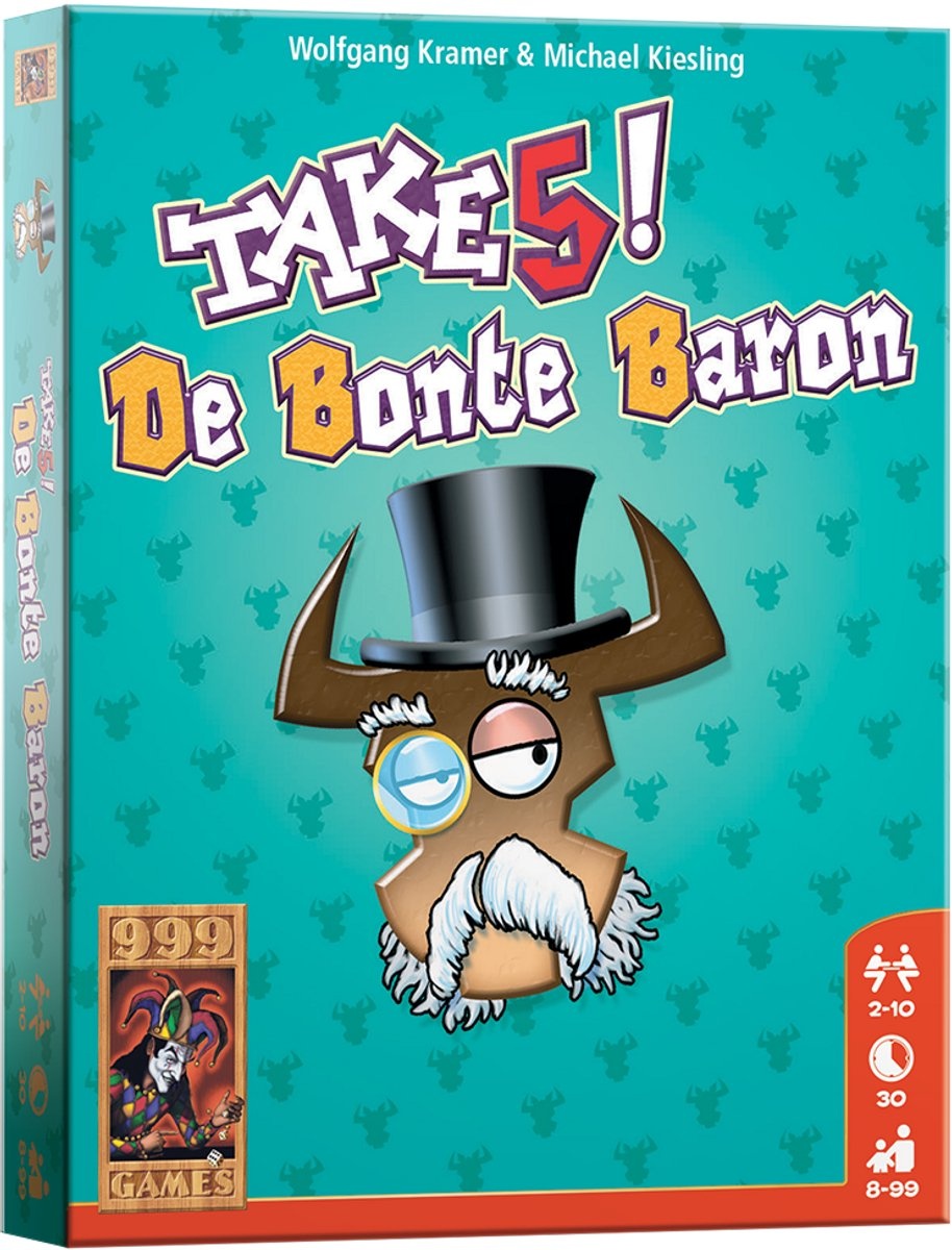 Spel - Kaartspel - Take 5! - De bonte baron - 8+