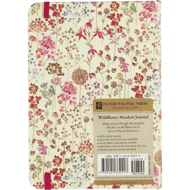 Comello Notitieboek - Compact journal - Peter Pauper - Wildflower Meadow - 13x18cm