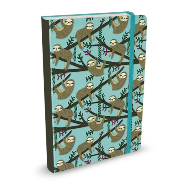 Comello Notitieboek - Compact journal - Peter Pauper - Sloth Blue - 13x18cm