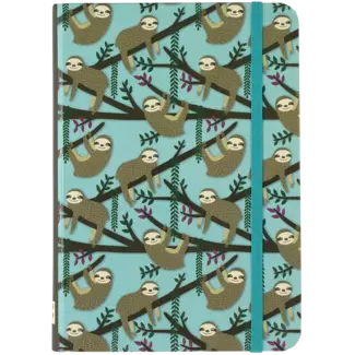 Comello Notitieboek - Compact journal - Peter Pauper - Sloth Blue - 13x18cm