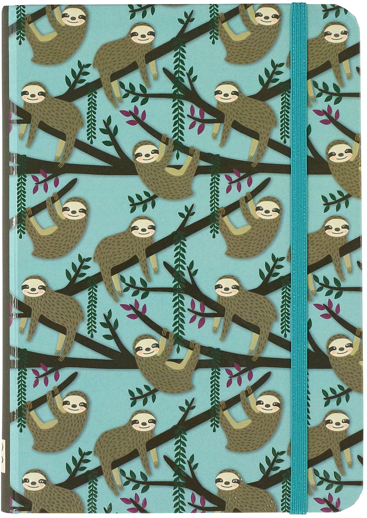 Notitieboek - Compact journal - Peter Pauper - Sloth Blue - 13x18cm