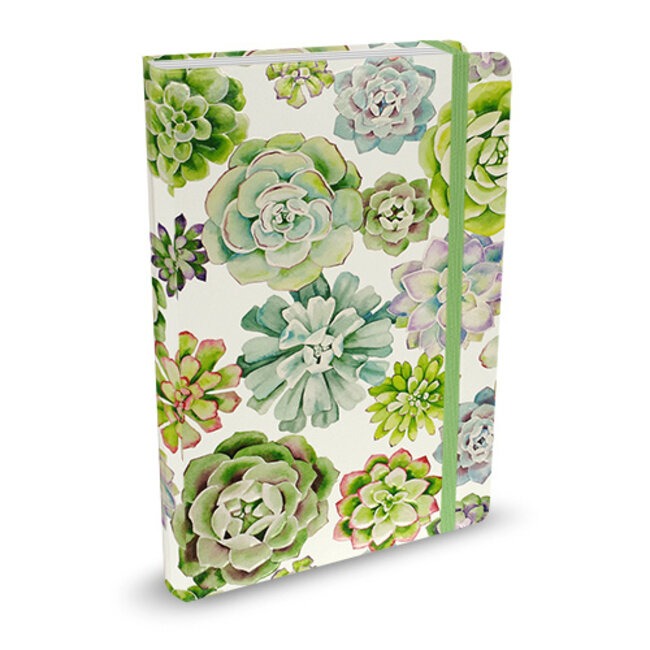 Comello Notitieboek - Compact journal - Peter Pauper - Succulent Garden - 13x18cm