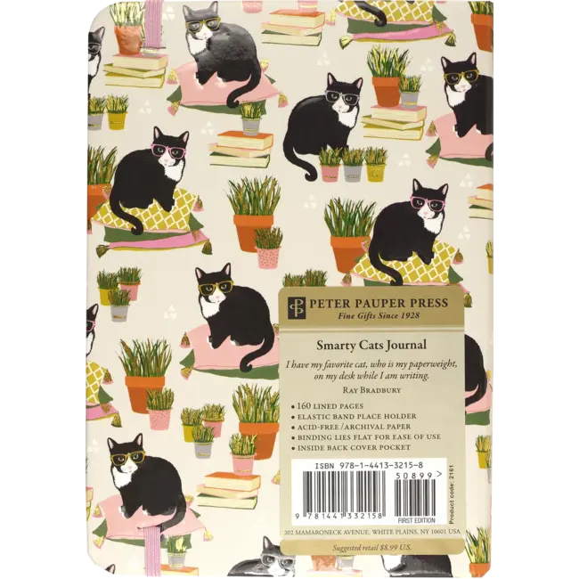 Comello Notitieboek - Compact journal - Smarty cats - 13x18cm
