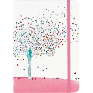 Comello Notitieboek - Compact journal - Tree of hearts - 13x18cm