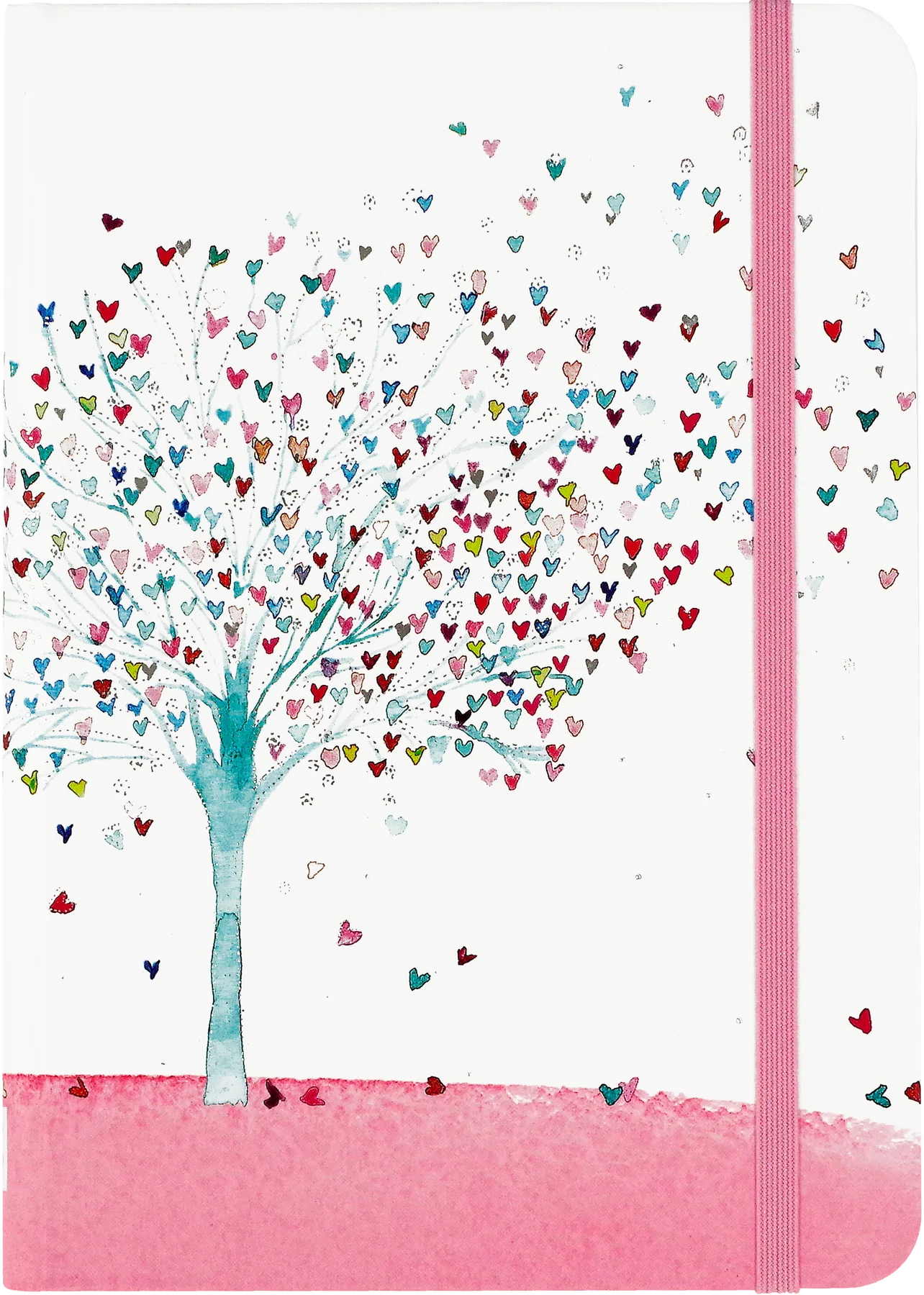 Notitieboek - Compact journal - Tree of hearts - 13x18cm