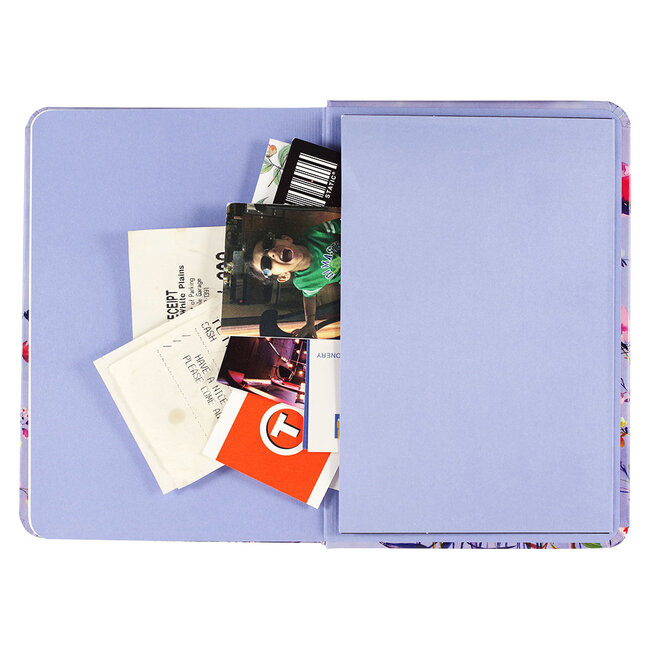 Comello Notitieboek - Compact journal - Lavender wildflowers - 13x18cm