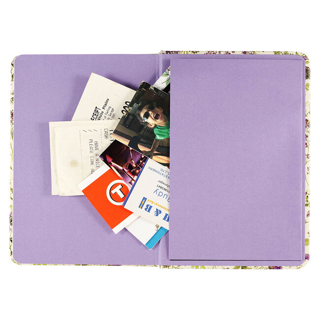 Comello Notitieboek - Compact journal - Amethyst butterflies - 13x18cm
