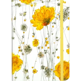 Peter Pauper Press Notitieboek - Compact journal - Yellow flowers - 13x18cm